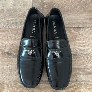 Men’s Prada black leather loafers size 11 (US size 12)